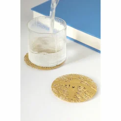 Sale Boutiques de musées 2 Dessous de verres en laiton Paris - ⌀ 8 cm - Fundamental