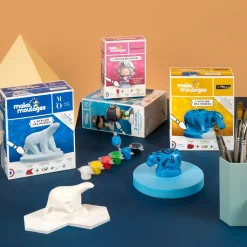 Boutiques de musées Loisirs Créatifs|Jeux-2 Figurines à mouler et à décorer Napoléon et Napoléonette - Mako moulages