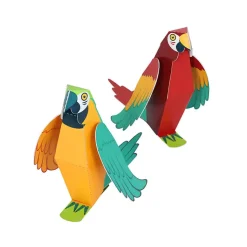 Hot Boutiques de musées 2 maquettes Perroquets en papier