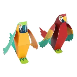 Hot Boutiques de musées 2 maquettes Perroquets en papier