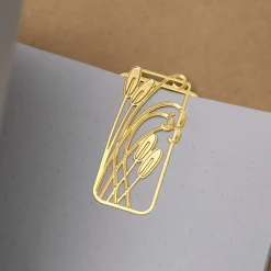 Boutiques de musées Cartes Et Marques Pages-3 marque-pages/clips en métal - Art nouveau roseau - tout simplement,