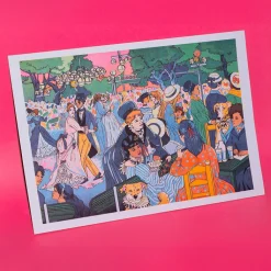 Boutiques de musées Affiches Et Reproductions-Affiche Bal du moulin de la Galette (Auguste Renoir) de María Jesús Contreras - Kiblind