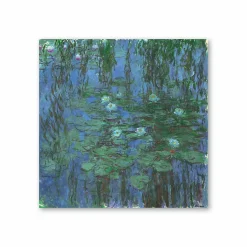 New Boutiques de musées Affiche Claude Monet - Nymphéas bleus, entre 1916 et 1919 - 60x60cm