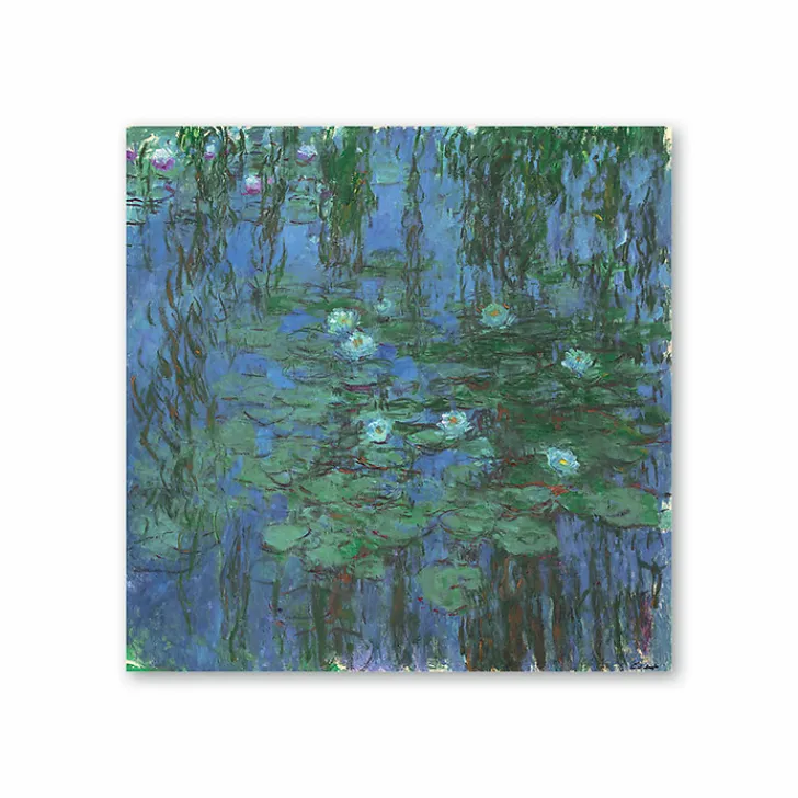 New Boutiques de musées Affiche Claude Monet - Nymphéas bleus, entre 1916 et 1919 - 60x60cm