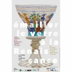 Boutiques de musées Affiches Et Reproductions-Affiche de l'exposition - Émailler le verre à la Renaissance - 40 x 60 cm
