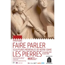 Boutiques de musées Affiches Et Reproductions-Affiche de l'exposition Faire parler les pierres. Sculptures médiévales de Notre-Dame - 40x60 cm