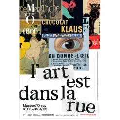 Boutiques de musées Affiche de l'exposition l'Art dans la rue