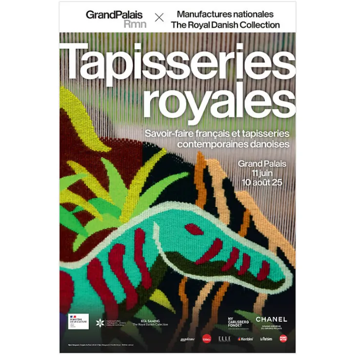 Boutiques de musées Affiches Et Reproductions-Affiche de l'exposition Tapisseries royales. Savoir-faire français et tapisseries contemporaines danoises