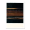 Boutiques de musées Affiches Et Reproductions-Affiche Pierre Soulages - Brou de noix sur papier, 2003 - 50x70 cm