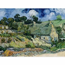 Clearance Boutiques de musées Affiche Vincent Van Gogh - Chaumes de Cordeville à Auvers-sur-Oise, 1890 - 50x70cm