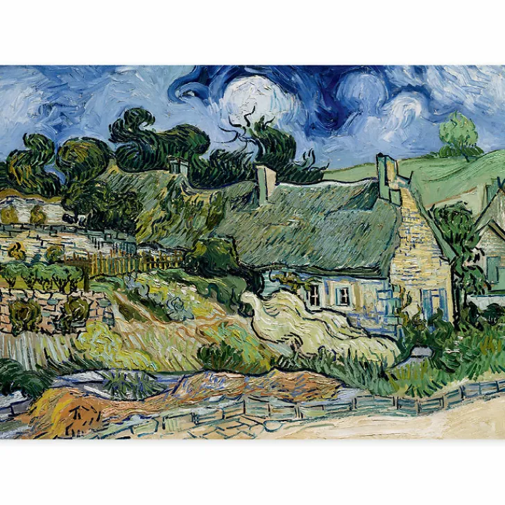Clearance Boutiques de musées Affiche Vincent Van Gogh - Chaumes de Cordeville à Auvers-sur-Oise, 1890 - 50x70cm