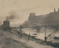 Best Boutiques de musées Album des vues de Paris, le Louvre et le pont du Carrousel (toiles sur châssis)