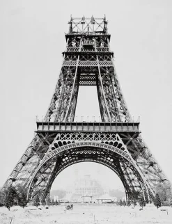 Boutiques de musées Toiles Encadrées-Album sur la construction de la Tour Eiffel (toiles encadrées)