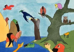 Boutiques de musées Panneaux Acryliques-Ancien Testament « Dieu crée les oiseaux », N°9, 1921 (panneaux acryliques)