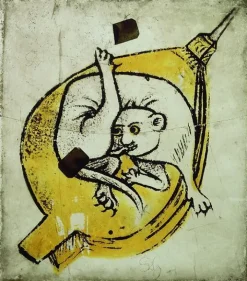 Boutiques de musées Toiles Sans Cadre-Animal fantastique allongé sur un soufflet (toiles sans cadre)