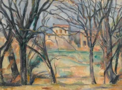 New Boutiques de musées Arbres et maisons (toiles sans cadre)