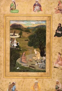 Boutiques de musées Toiles Encadrées|Affiches D'Art Encadrées-Ascètes auprès d’un feu (toiles encadrées)