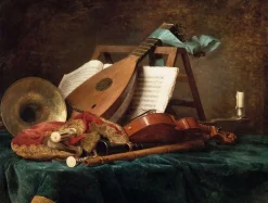 Boutiques de musées Affiches D'Art|Panneaux Aluminium-Attributs de la musique (affiches d'art)