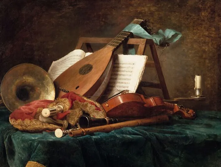 Outlet Boutiques de musées Attributs de la musique (toiles sur châssis)