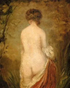 Boutiques de musées Panneaux Aluminium|Panneaux Acryliques-Baigneuse debout, vue de dos (panneaux aluminium)