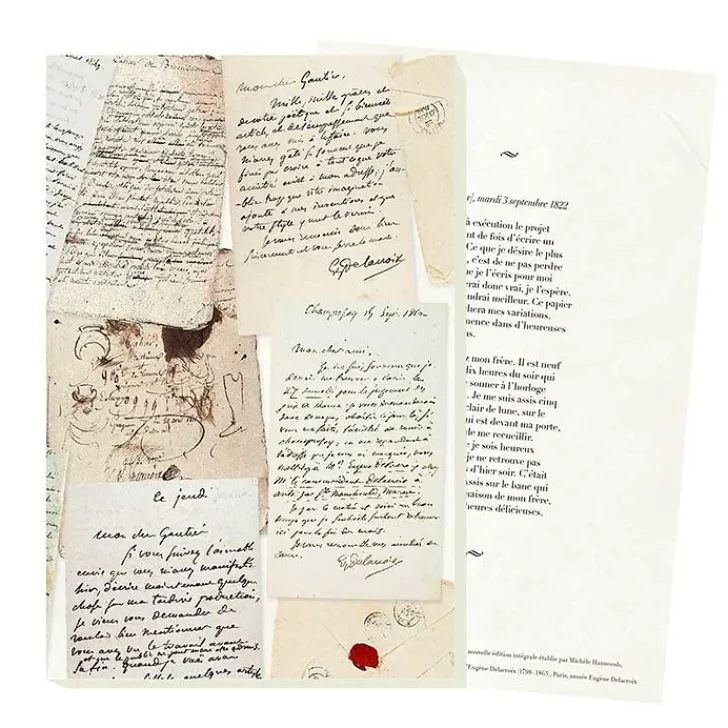 Outlet Boutiques de musées Bloc correspondance Eugène Delacroix - Journal (extrait de la première page)