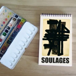 Boutiques de musées Bloc croquis Pierre Soulages - Gouache sur papier, 1952