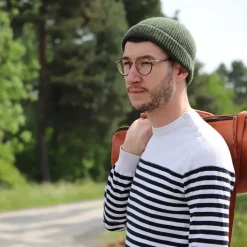 Sale Boutiques de musées Bonnet Miki Docker vert - 100% laine recyclée