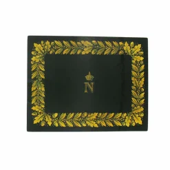 Clearance Boutiques de musées Boîte en bois laqué verte - Napoléon Emblèmes