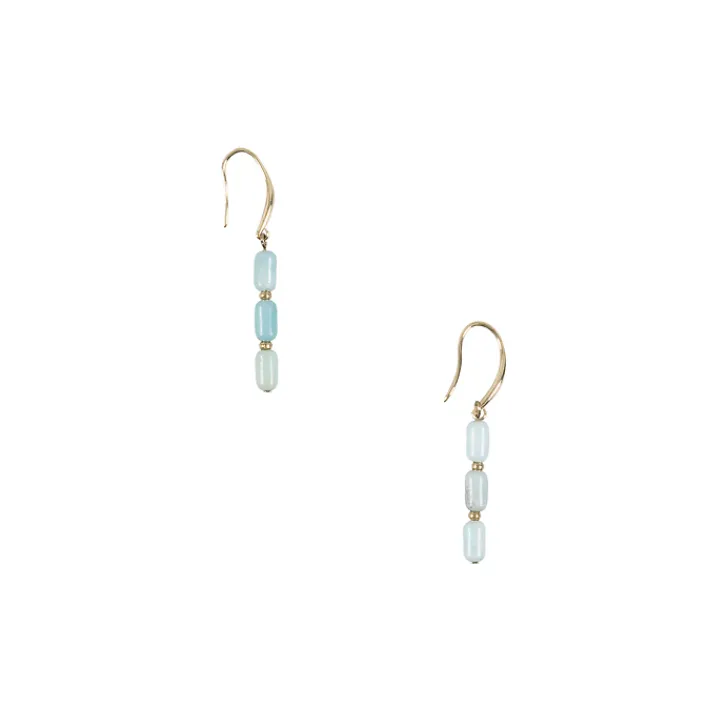 Outlet Boutiques de musées Boucles d'oreille pendantes Antiques avec pierres azur