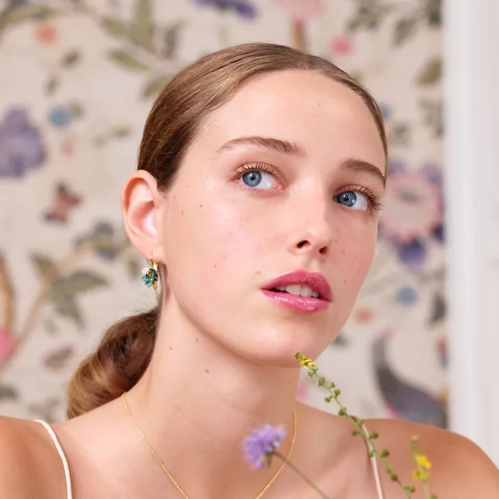 Clearance Boutiques de musées Boucles d'oreilles dormeuses Nymphéas - Les Néréides X musée d'Orsay