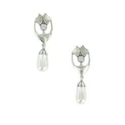 Boutiques de musées Boucles D'Oreilles-Boucles d'oreilles Gingko Art nouveau