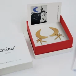 Online Boutiques de musées Boucles d'oreilles Joan Miró Lune et étoile