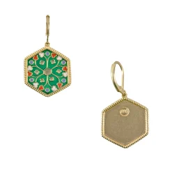 Boutiques de musées Boucles D'Oreilles-Boucles d'oreilles Émail de Plique