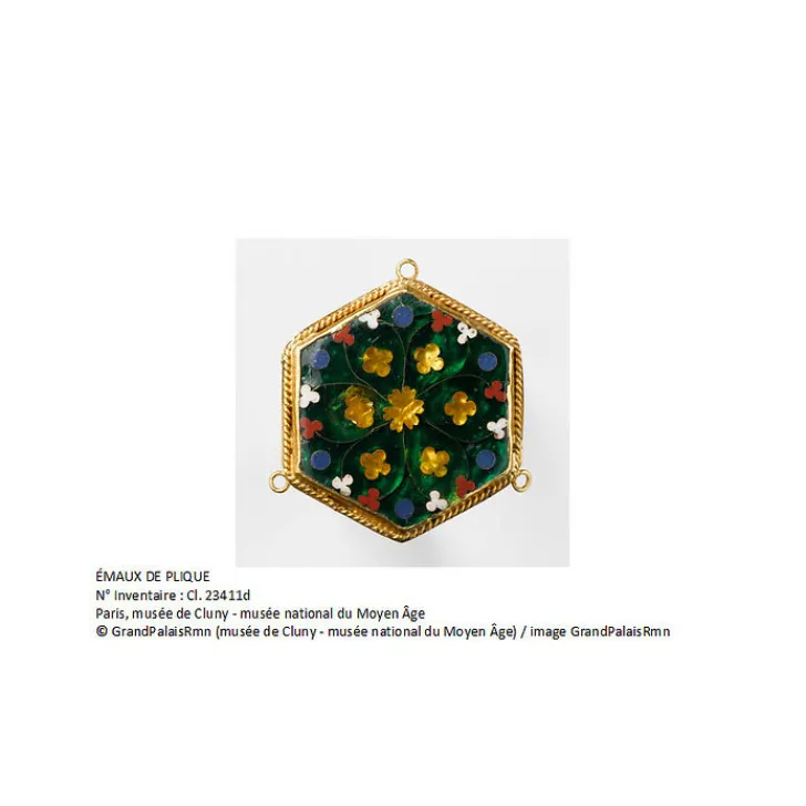 Boutiques de musées Boucles D'Oreilles-Boucles d'oreilles Émail de Plique