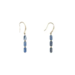 Boutiques de musées Boucles D'Oreilles-Boucles d'oreilles pendantes Antiques avec pierres bleues
