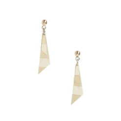 Boutiques de musées Boucles d'oreilles Pépites - Blanc