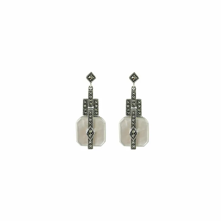 Boutiques de musées Boucles D'Oreilles-Boucles d'oreilles Rosine Nacre - La Metrop Compagnie