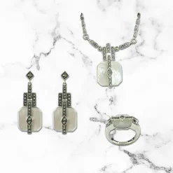 Boutiques de musées Boucles D'Oreilles-Boucles d'oreilles Rosine Nacre - La Metrop Compagnie