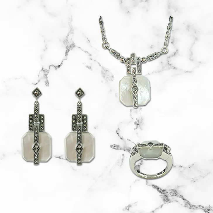 Boutiques de musées Boucles D'Oreilles-Boucles d'oreilles Rosine Nacre - La Metrop Compagnie