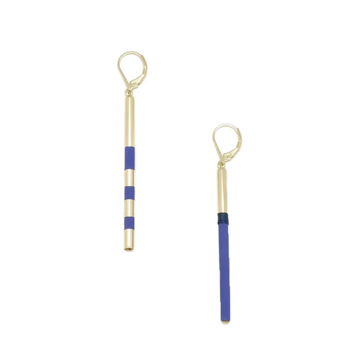 Discount Boutiques de musées Boucles d'oreilles Savoy - Bleu