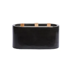 Hot Boutiques de musées Bougie 3 mèches - Béton Anthracite 350g