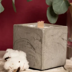 Boutiques de musées Senteurs-Bougie Cube - Béton Gris 250g
