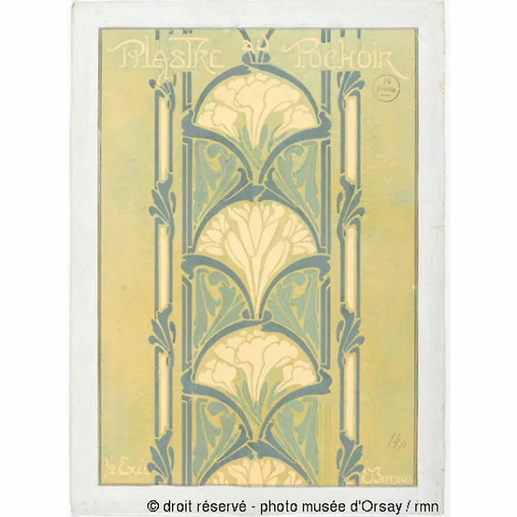 Boutiques de musées Bracelets-Bracelet jonc Art nouveau Bleu