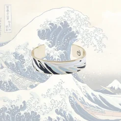 Hot Boutiques de musées Bracelet jonc Hokusai - Sous la grande vague
