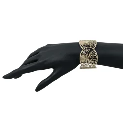 Boutiques de musées Bracelets-Bracelet manchette Feuilles d'acanthe