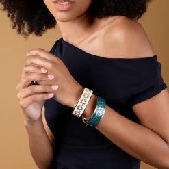 Discount Boutiques de musées Bracelet Nymphéas graphique Vert