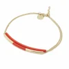 Boutiques de musées Bracelets-Bracelet Sir double - Rouge