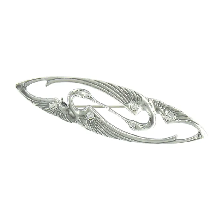 Online Boutiques de musées Broche Art nouveau Cigogne
