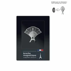 Boutiques de musées Broches-Broche magnétique Tour Eiffel Festif argentée - tout simplement,