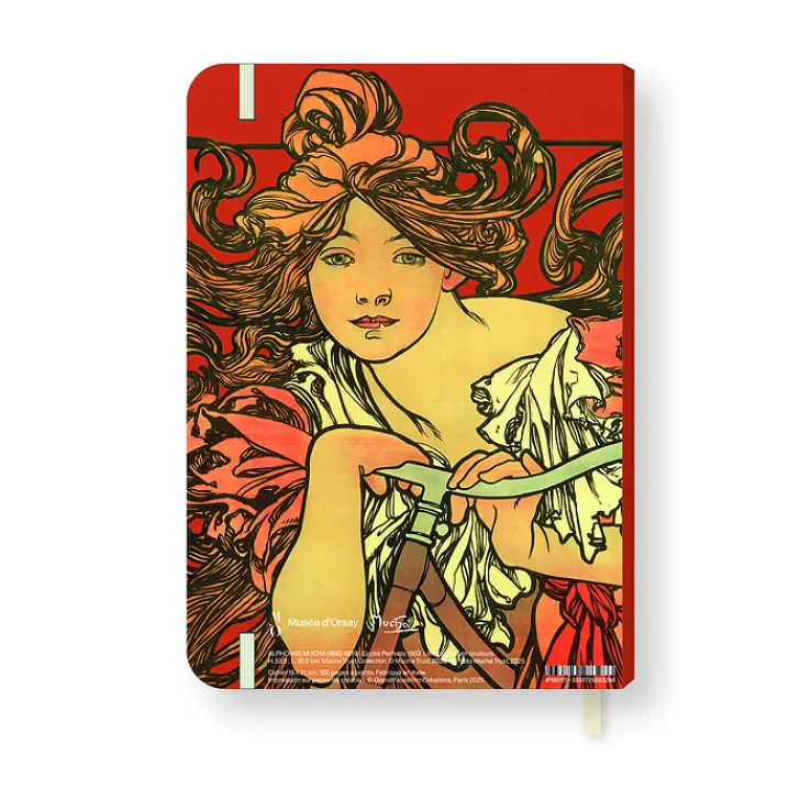 Boutiques de musées Cahier à élastique Alphonse Mucha - Cycles perfecta, 1902